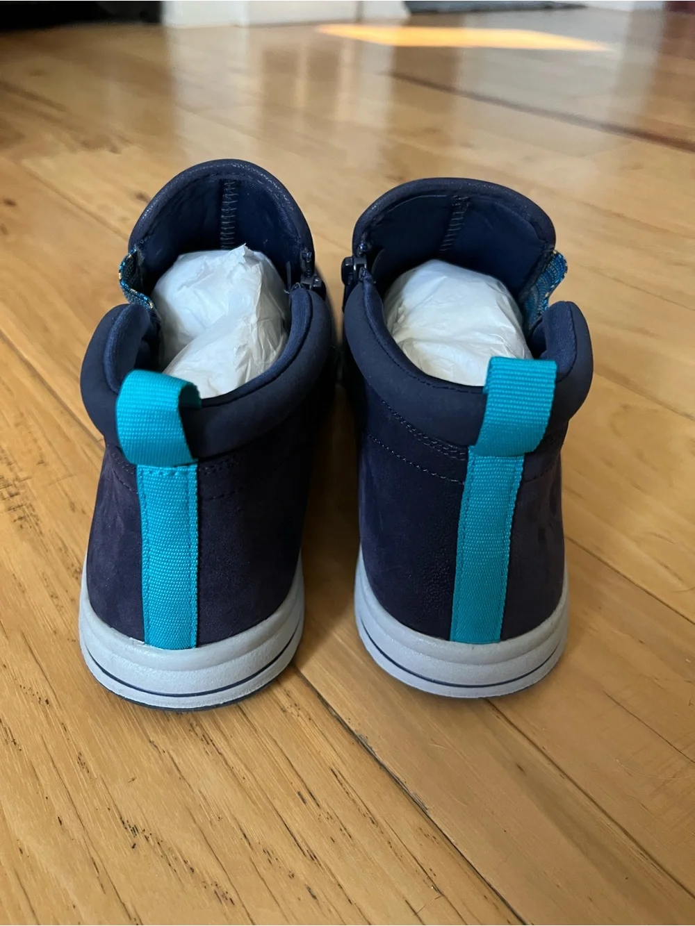 Clarks Breeze Clover Ankle Booties in Navy
